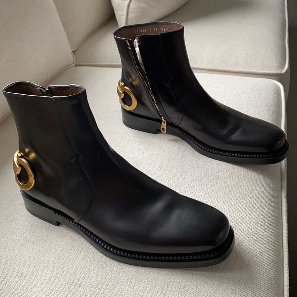 Men’s authentic Ferragamo boot.